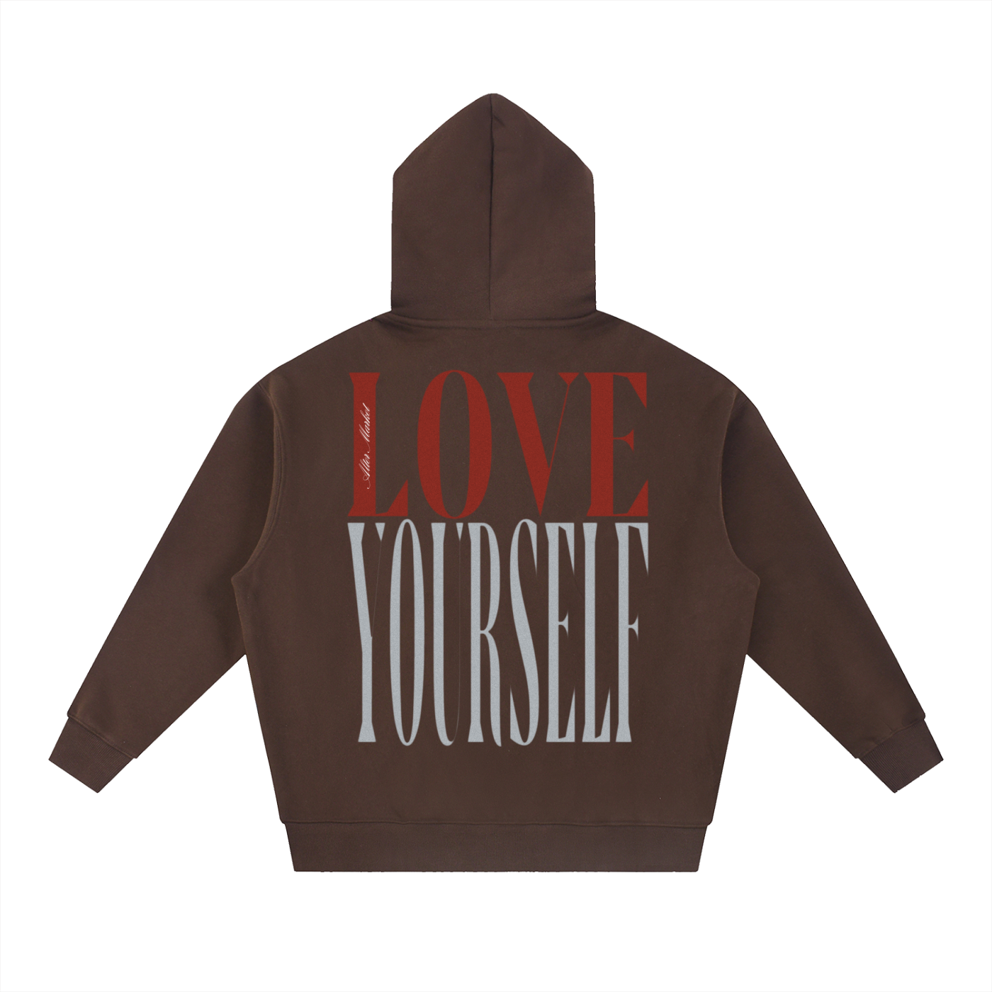 Monochrome Love Dose Hoodie - Velvet Brown