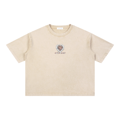 Hearts and Bones Tee - Aged Bone