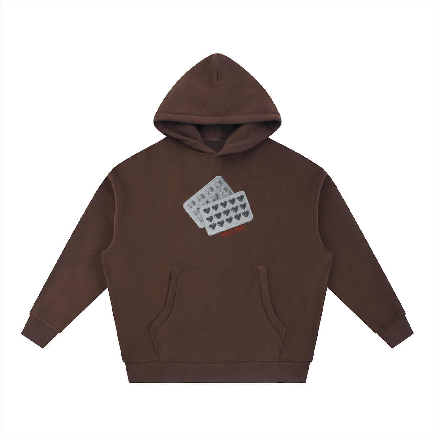 Monochrome Love Dose Hoodie - Velvet Brown
