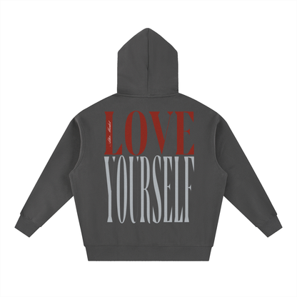 Monochrome Love Dose Hoodie - Stone Grey
