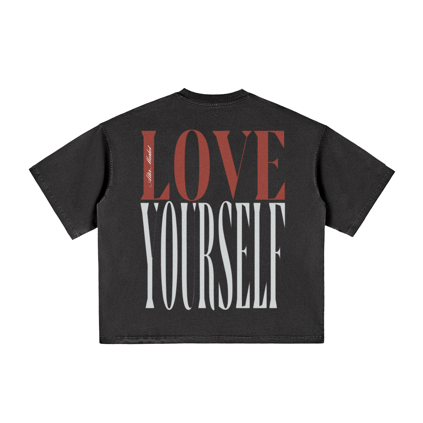Monochrome Love Dose Tee - Vintage Black