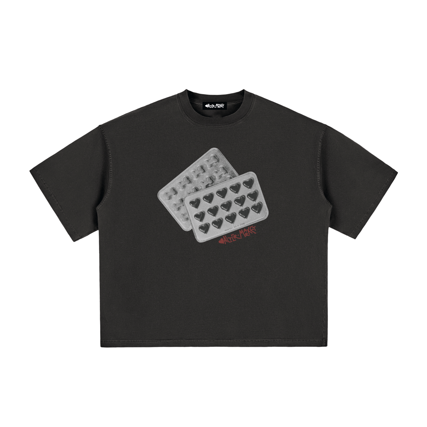 Monochrome Love Dose Tee - Vintage Black