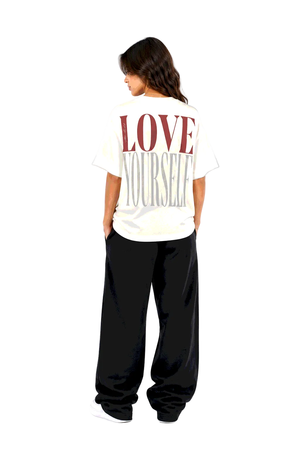 Monochrome Love Dose Tee - Vintage White