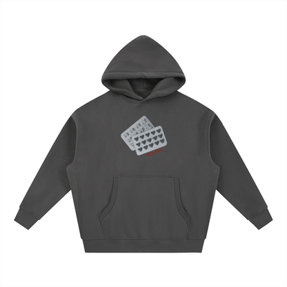 Monochrome Love Dose Hoodie - Stone Grey